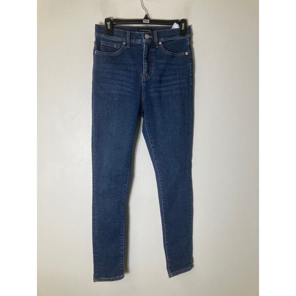 Banana Republic High Rise Skinny Blue Jean Sz 4 27" Waist - Picture 1 of 2